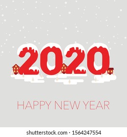HAPPY NEW YEAR CARD VECTOR