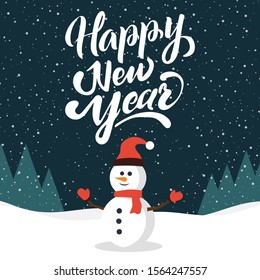 HAPPY NEW YEAR CARD VECTOR
