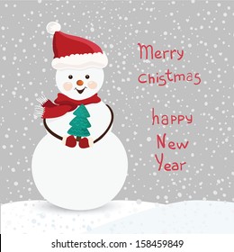 Happy New Year card in vector
