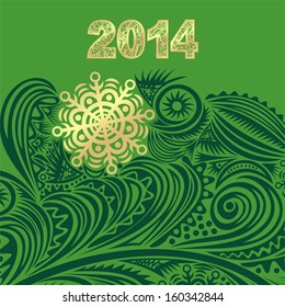 Happy new year card vector illustration