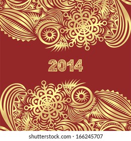 Happy new year card vector illustration