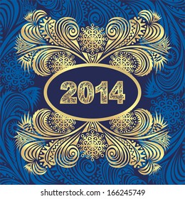 Happy new year card vector illustration