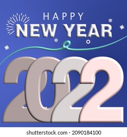 feliz vector de tarjeta de año nuevo