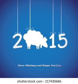 Happy New Year card. Vector illustration