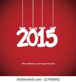 Happy New Year card. Vector illustration