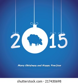 Happy New Year card. Vector illustration