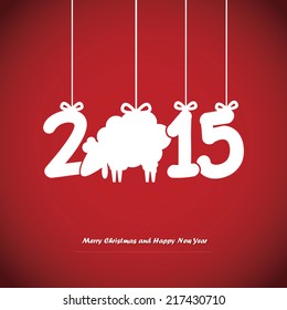 Happy New Year card. Vector illustration