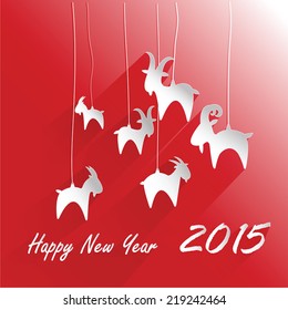 Happy new year card. Vector illustration