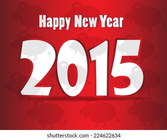 Happy new year card. vector illustration