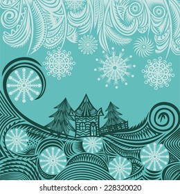 Happy new year card vector illustration
