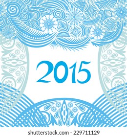 Happy new year card vector illustration