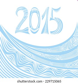 Happy new year card vector illustration