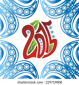 Happy new year card vector illustration