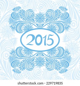 Happy new year card vector illustration
