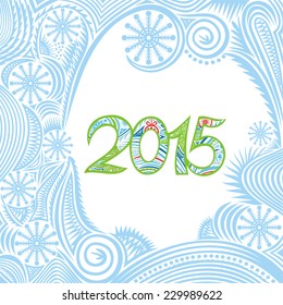 Happy new year card vector illustration