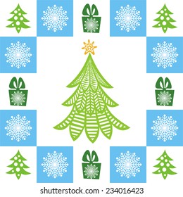 Happy new year card vector illustration
