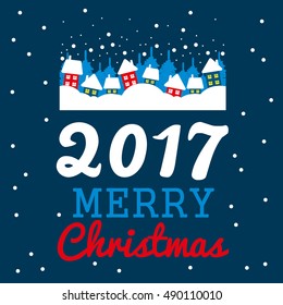 Happy New Year card. vector illustration