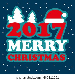 Happy New Year card. vector illustration