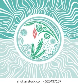 Happy new year card. Vector illustration.
