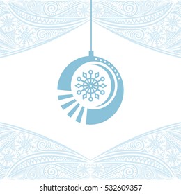 Happy new year card. Vector illustration.