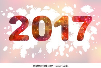 Happy New Year Card. Vector illustration