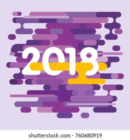 Happy New Year. Card. Vector
