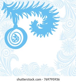 Happy new year card. Vector illustration.