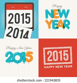 Happy new year cards 2015