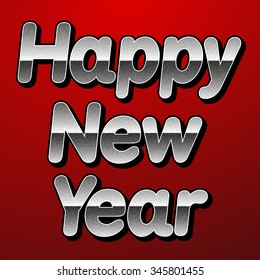 Happy New Year celebration background. Vector illustration.
