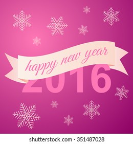 Happy New Year celebration background. Vector illustration.