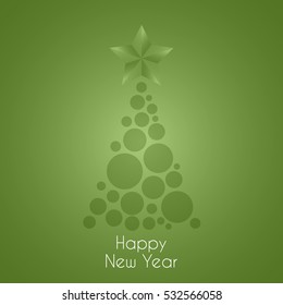 Happy New Year celebration background. Vector illustration.