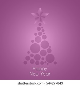 Happy New Year celebration background. Vector illustration.