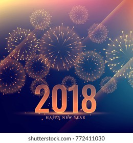 happy new year celebration background with fireworks