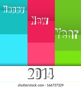 Happy new year celebration card. Eps10