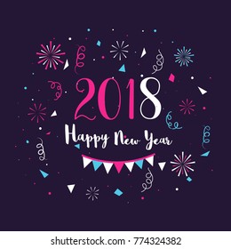 Happy New Year Celebration Design