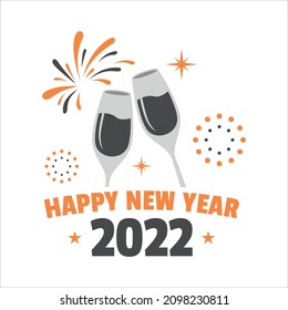 Happy New Year Celebration Vector 02