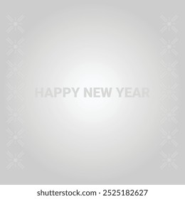 Tarjeta de Vector de la celebración del feliz año Nuevo 2025