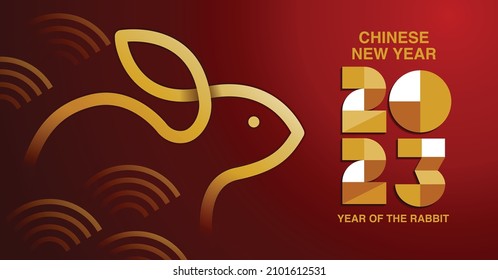 Happy new year, Chinese New Year, Lunar, 2023 , Year of the Rabbit , Chinese Traditional.