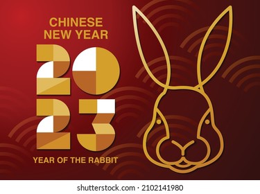 Happy new year, Chinese New Year, Lunar, 2023 , Year of the Rabbit , Chinese Traditional.