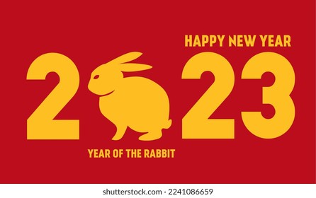 Happy new year, Chinese New Year Lunar, 2023 , Year of the Rabbit