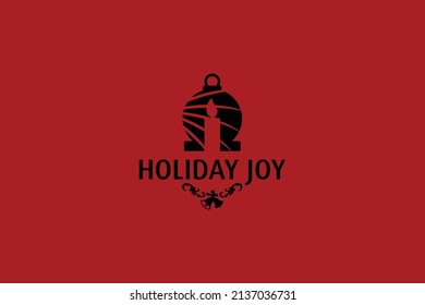 Happy New Year. Christmas Background. Vector illustration. Wishing you much Joy Holiday season.