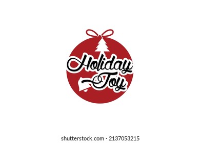 Happy New Year. Christmas Background. Vector illustration. Wishing you much Joy Holiday season.
