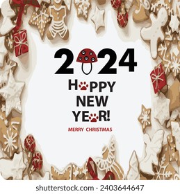 Happy New Year  Christmas banner