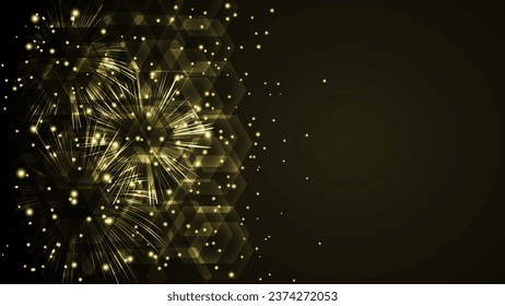 Happy new year, christmas eve abstract background greeting card, holiday concept.