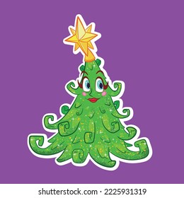happy new year christmas tree