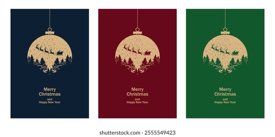 Happy New Year and Christmas Vector Design New. Merry Christmas and Happy new year background.