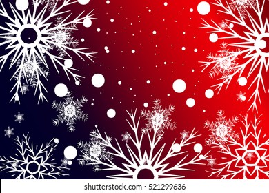 Happy New Year, Christmas vector background. design for geeting card, wallpaper, backdrop. Red color