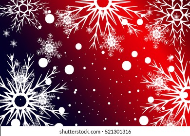 Happy New Year, Christmas vector background. design for geeting card, wallpaper, backdrop. Red color