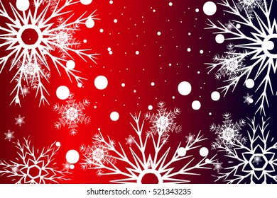 Happy New Year, Christmas vector background. design for geeting card, wallpaper, backdrop. Red color