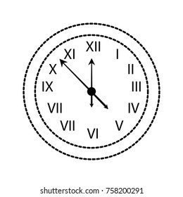 happy new year clock countdown five minute time decoration christmas